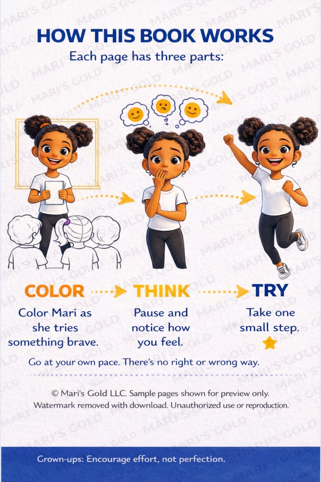 Confidence Coloring and Action Book