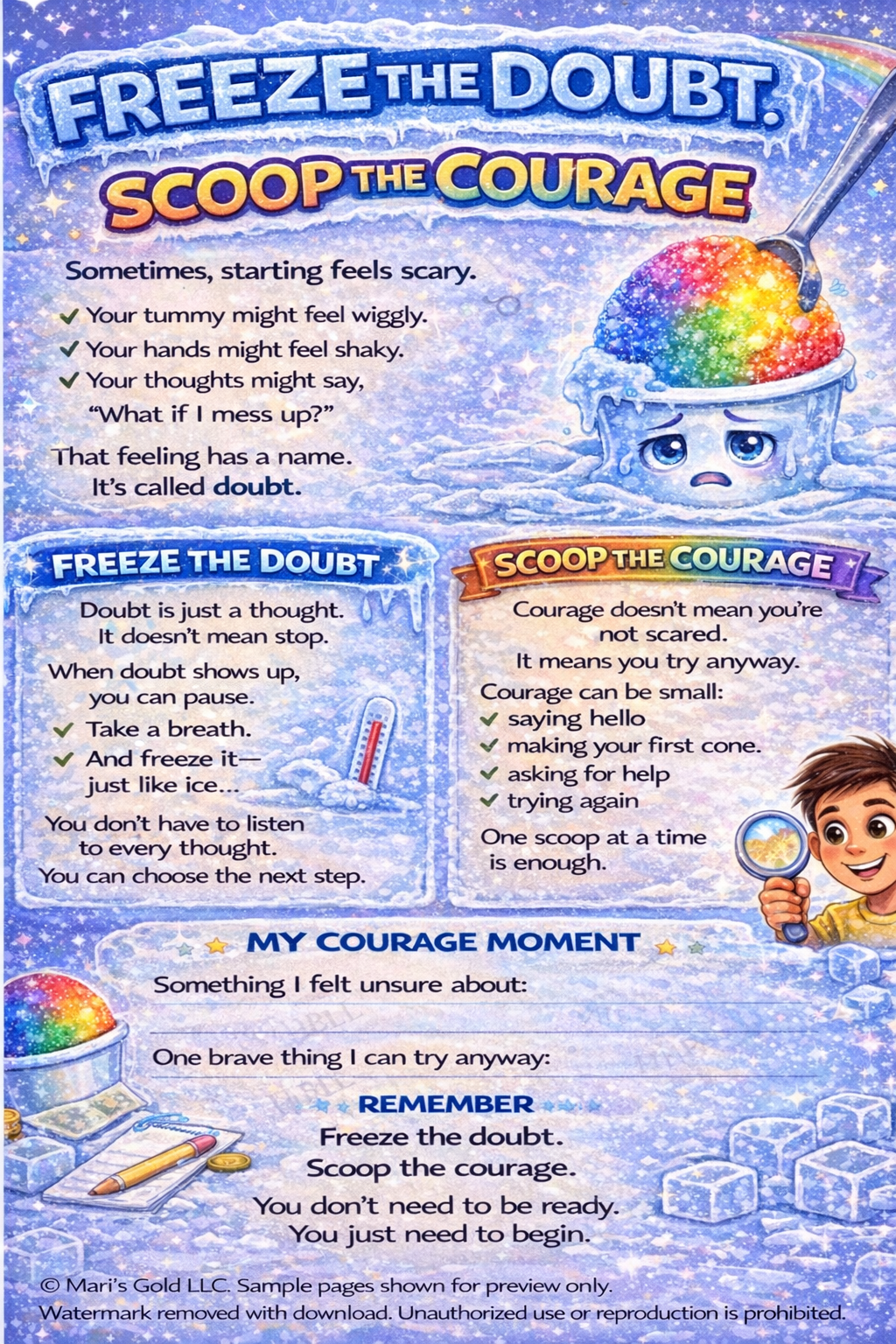 My First Snow Cone Business