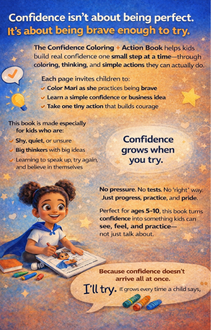 Confidence Coloring and Action Book